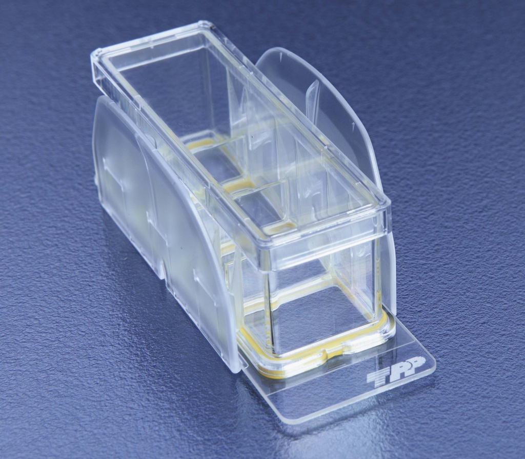 COP microscope slide, TPP Slidemax 6-well x 1,31 cm², 5 ea