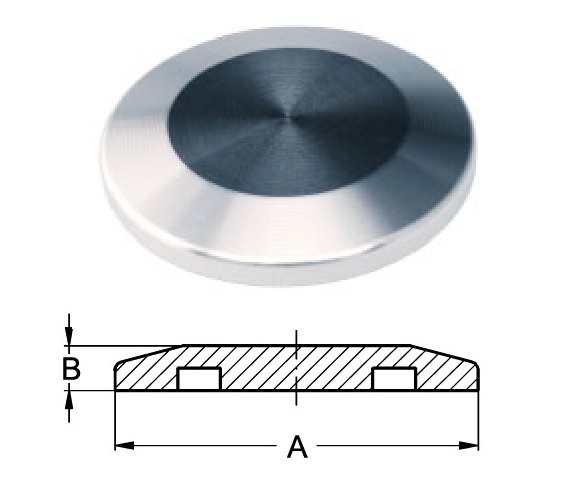 [28130107] NW50 KF Blind flange 14301