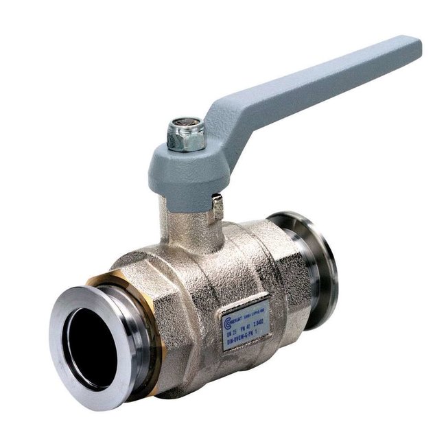 [28141504] Ball valve SS/brass/PTFE, KF DN25