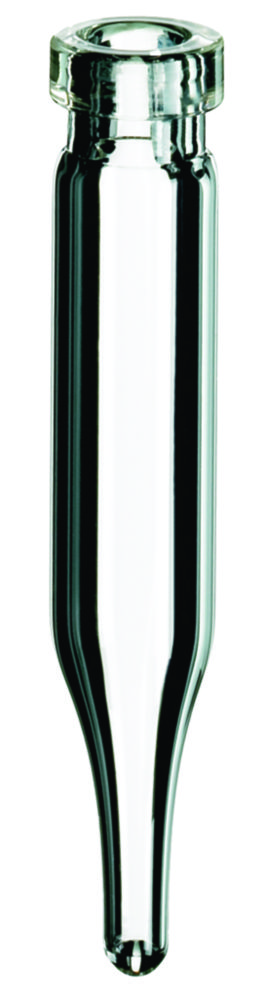 [4001515] Microvials w. crimp neck, LLG, N 8 crimp, 0,6 mL, conical bottom, clear
