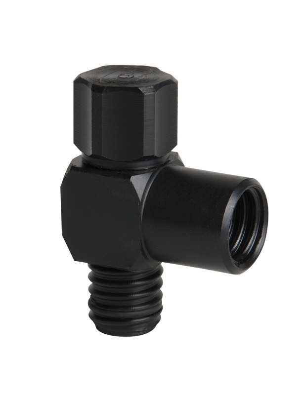 L-connector w. thread, SCAT, 90°, GL 14