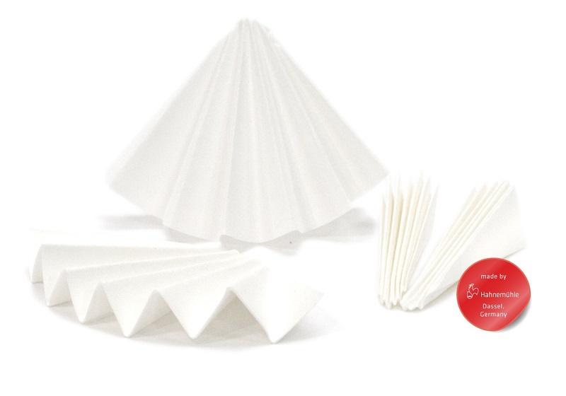 Folded filter, Hahnemühle 2555, qualitative, Ø320 mm, for analysis of malt and beer