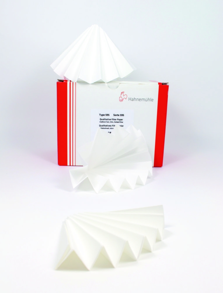 Folded filter, Hahnemühle 595, qualitative, Ø385 mm, 4-7 µm, 100 pcs