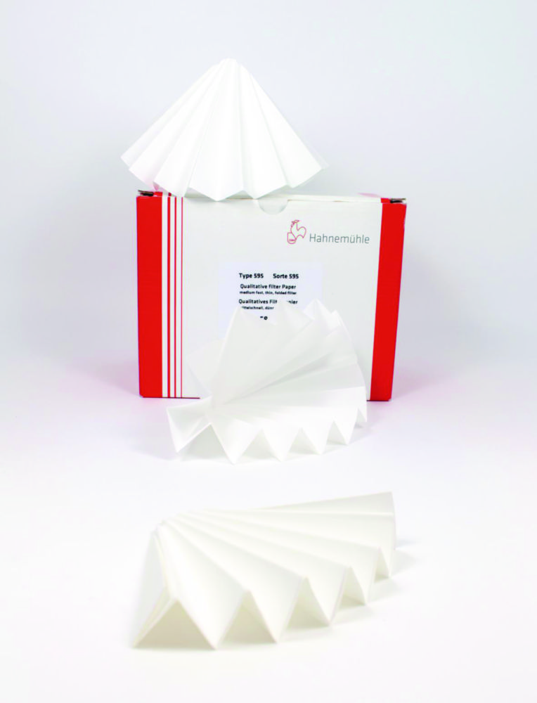 Folded filter, Hahnemühle 597, qualitative, Ø320 mm, 4-7 µm, 100 pcs