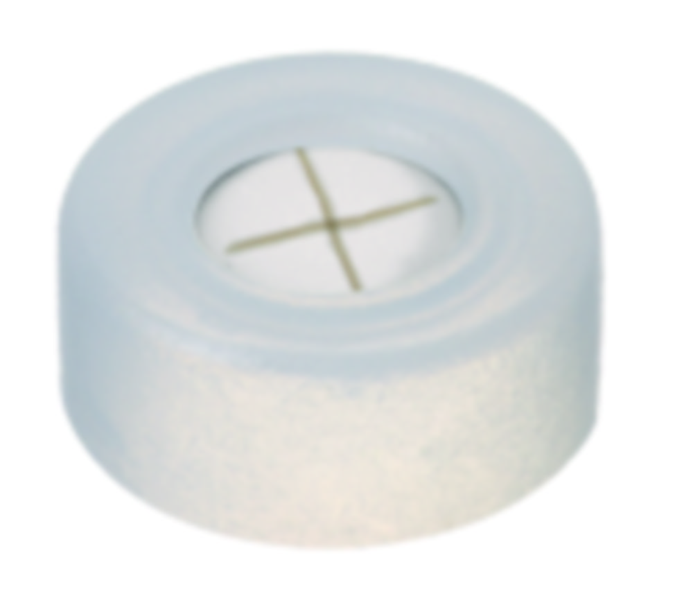 Snap caps, LLG, N 11, clear PE w. hole, silicone/PTFE 55 A, slit