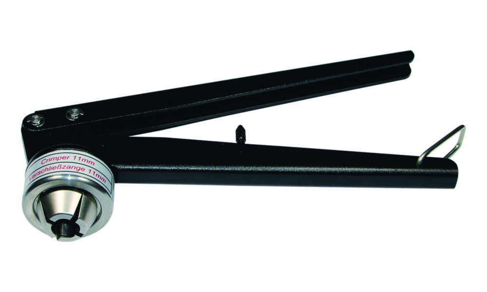 Crimper, LLG, N 20, adjustable height, for Flip Top/Flip Off caps/seals