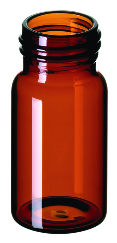 Vials w. screw neck, LLG, N 24 EPA, 20 mL, amber