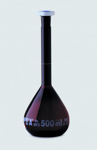 [4008303] volumetric flask - amber - class A - 25 ml