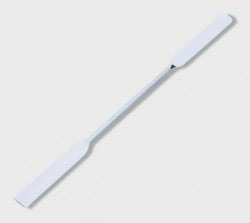 Spatula - double end 130 mm, straight, SS