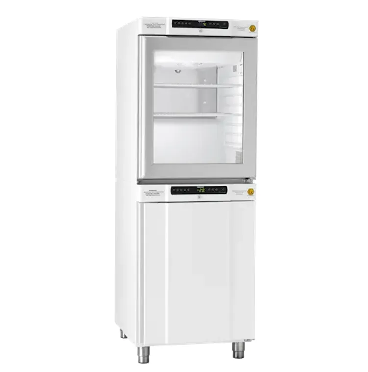 [4563010] Refr./Upright freezer, GRAM BioCompact II RR210/RF210, +2/20 and -25/-5°C, 2x125L, glass door, white