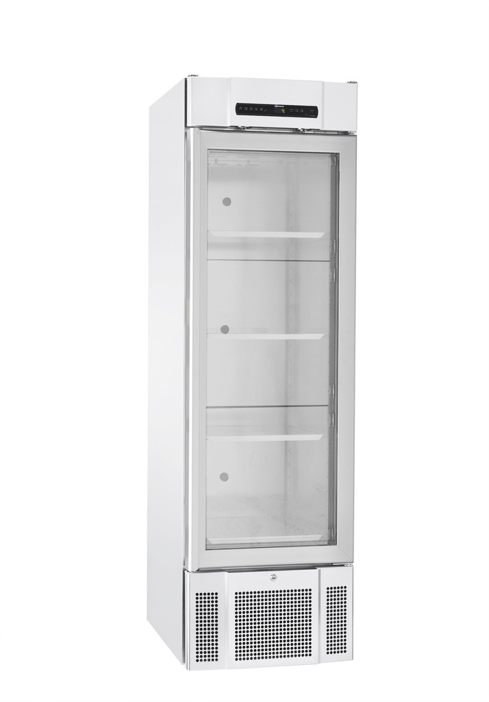 [4563113] Refrigerator, GRAM BioMidi RR425, +2/+20°C, 425L, glass door, 5 shelves, white