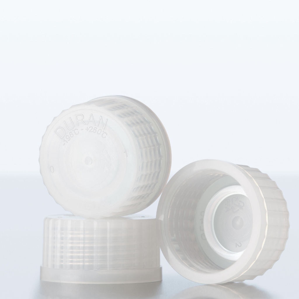 Screw-cap PURE GL 45 with lip seal, from PFA