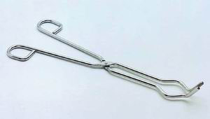 Crucible tong, bow, 18/8 steel, 200 mm