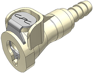 [4662910] 1/4" Hose Barb Valved In-Line coupling body