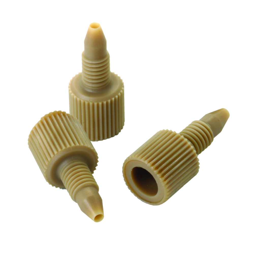 [4664159] Fittings for PEEK tubing, Trajan, for HPLC, 1/32" to 10-32UNF