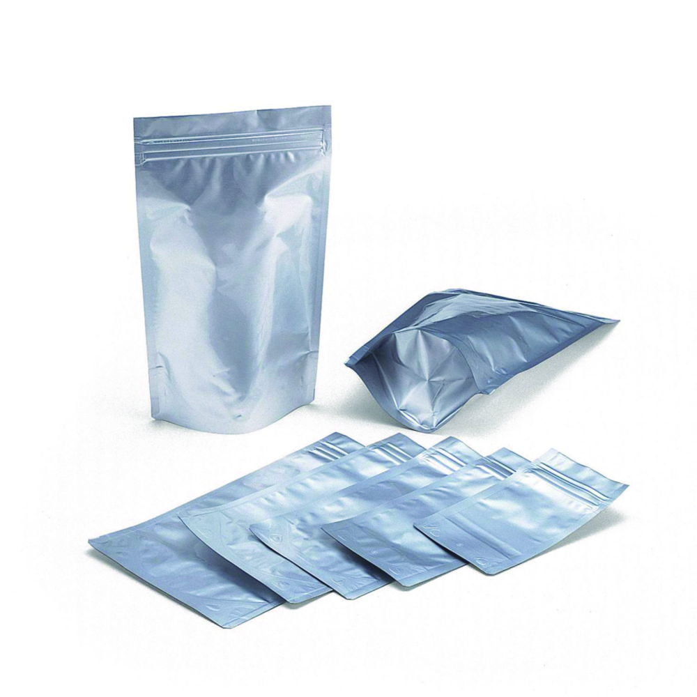 Aluminium Zipper bags, sealable  120x180mm