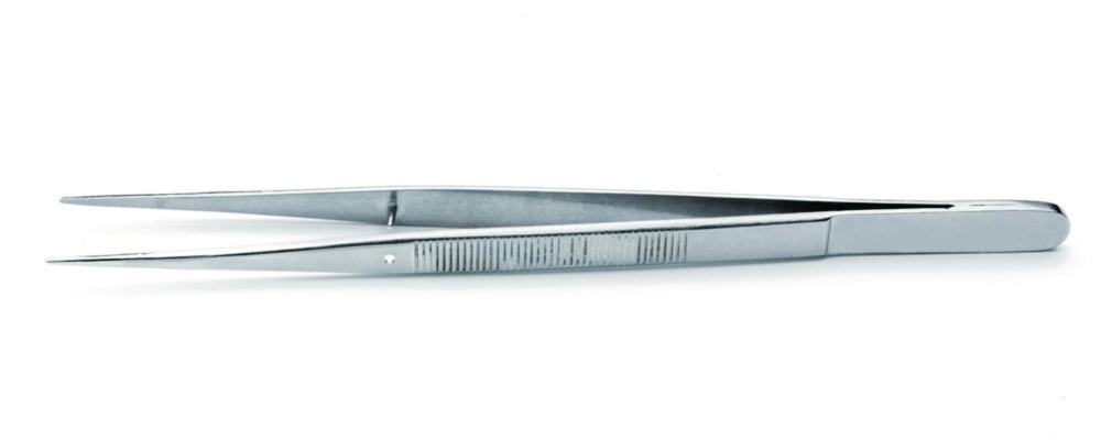 [4668563] Tweezers 155 mm, stainless steel type 648.SA,  tips: straight, fine nickel plate