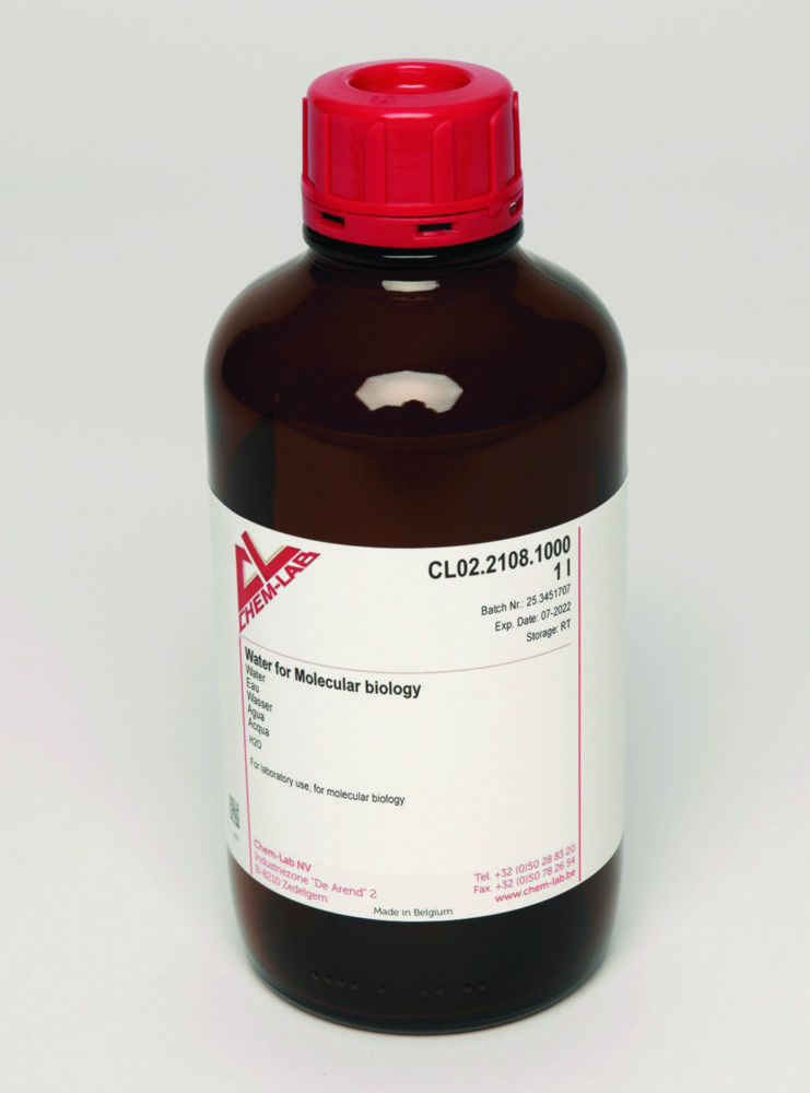 [4675029] Nuclease-free water, Chem-lab, for molecular biology, 1 L