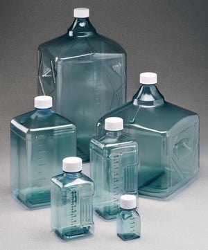 [4675589] InVitro Biotainer® bottle 2000 ml PC, light blue, PP screw-cap, sterile, pack of 20