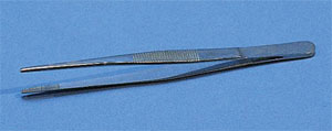 Forcep, straight, blunt, 200mm