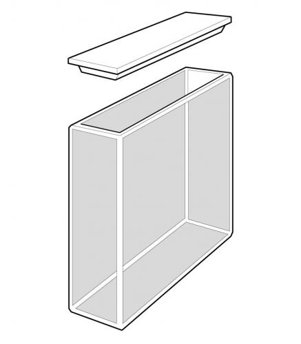 Quarts cuvette w/PTFE lid, 1 mm path, 400µl
