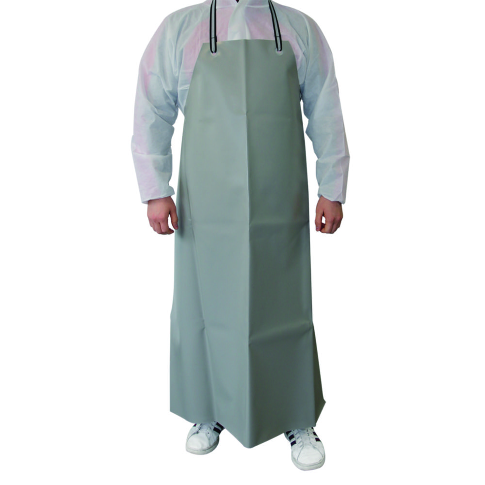 [4687063] Protective apron, LLG Guttasyn, grey PVC/PE, 1000x1200 mm