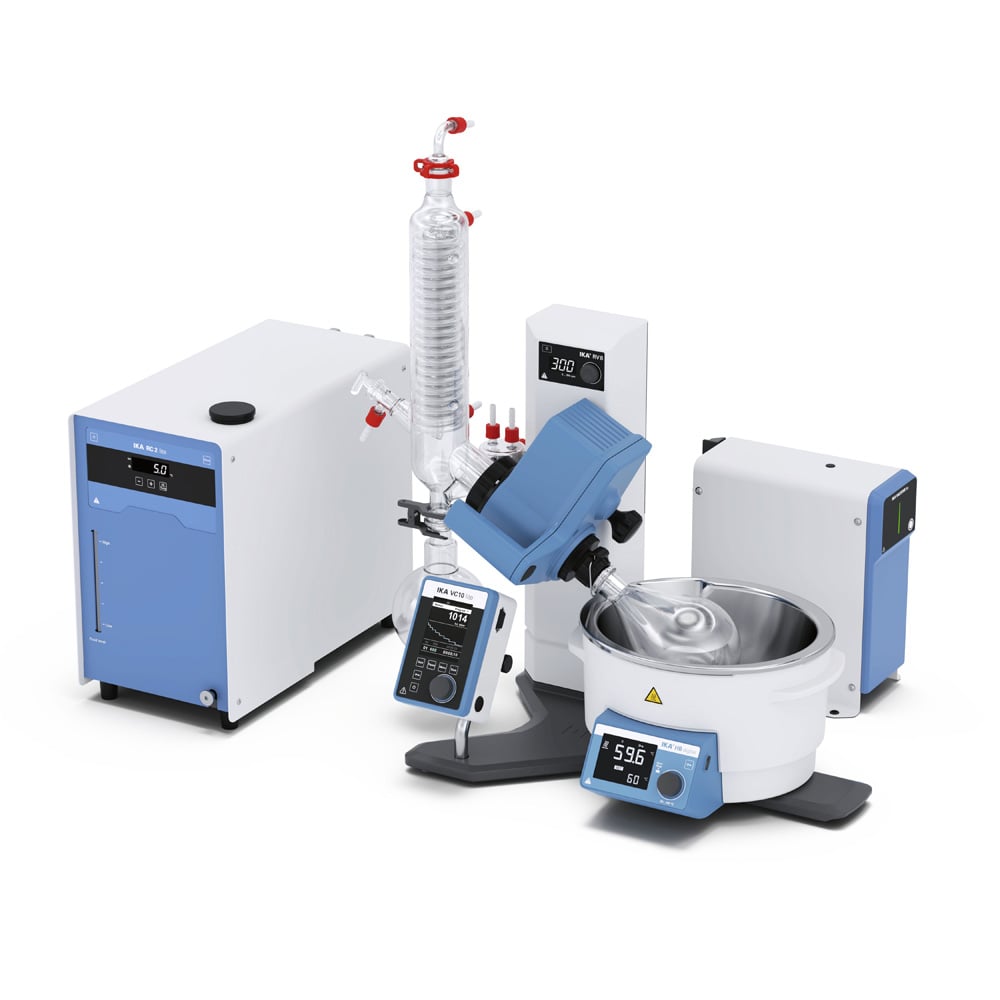 RV 8 V Starter Solution, IKA, rotary evaporator complete package