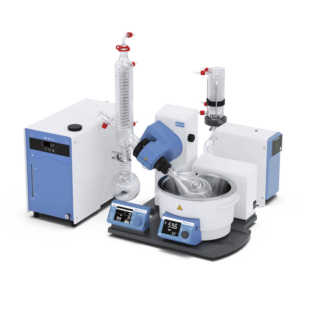RV 10 auto V Starter Solution. IKA, rotary evaporator complete package