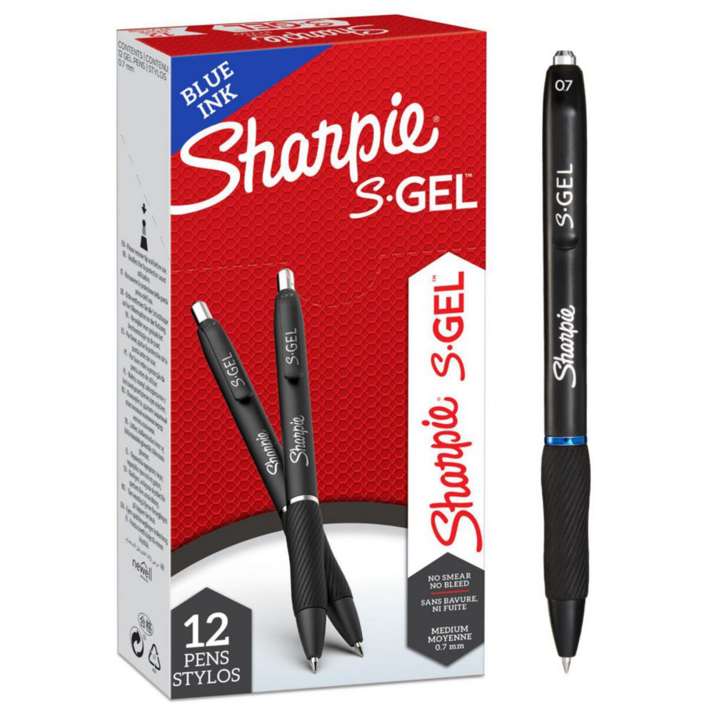 [4687595] Sharpie® S-Gel - Gel pen, 0,7 mm, blue, 12/pk
