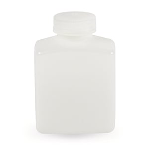 LLG-Wide-Mouth Bottle, 500 ml, Rectangular, HDPE, with Screw Cap, pack of 12