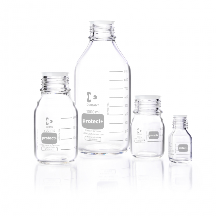 BlueCap bottle, Duran Protect Plus, GL 45, 1000 mL, 10 pcs