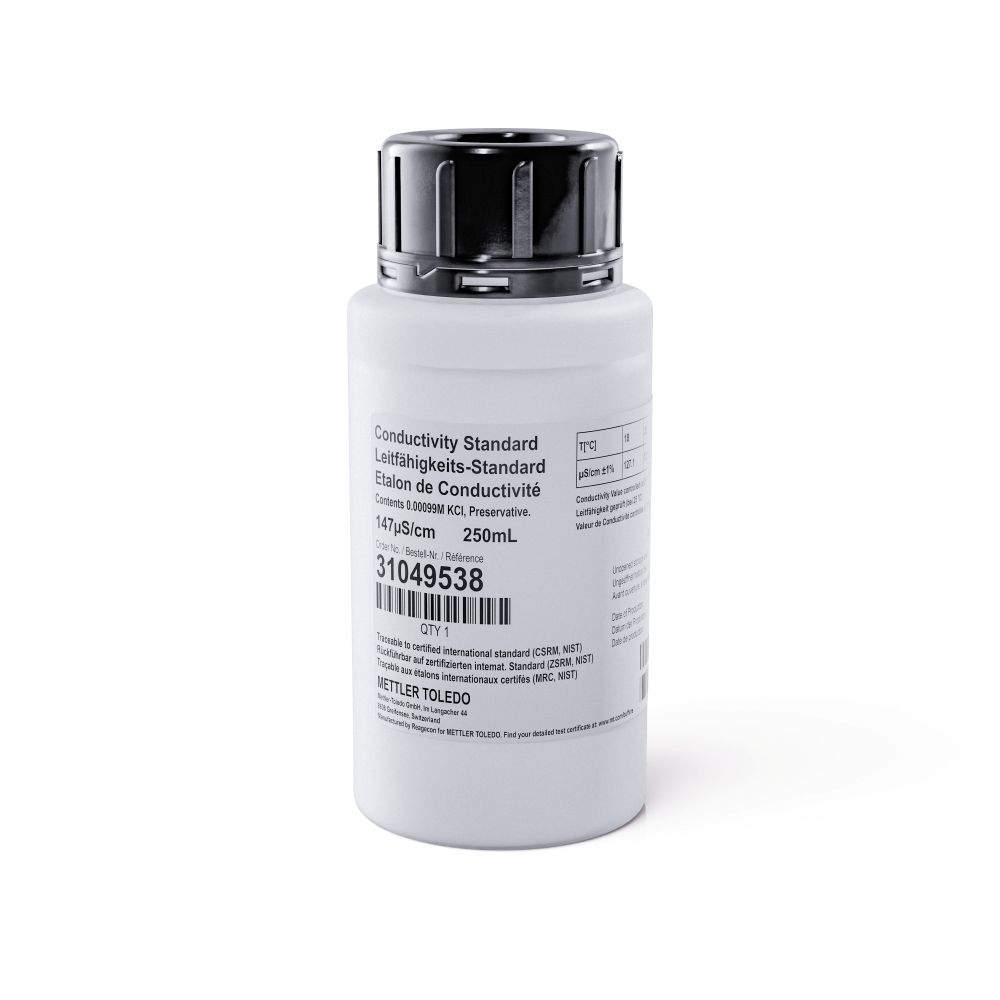 [4714554] Conductivity standard, Mettler-Toledo, 147 µS/cm, 250 mL