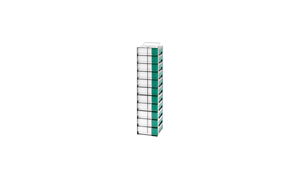 [4921456] Classic rack chest freezer, TENAK, 50 mm boxes, h:664 x w:140 x d:140 mm, 12 boxes
