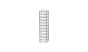 [4924512] Comfort rack chest freezer, TENAK, 50 mm box, h:554 x w:140 x d:140 mm, 10 boxes