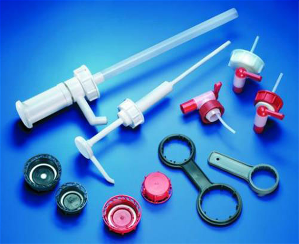 [1470178] Screw closure HDPE with stopc. in red