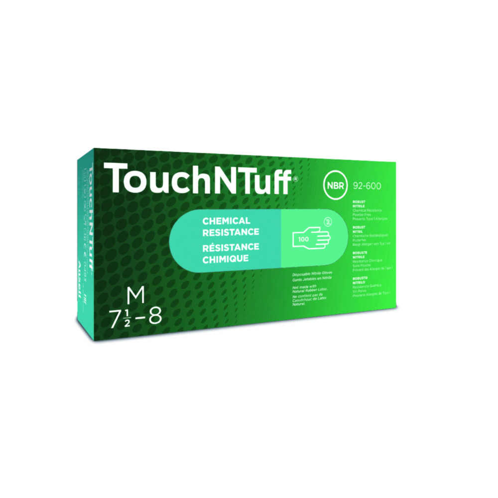 Nitrile gloves, Ansell Healthcare TouchNTuff 92-600, size XL (9,5-10)