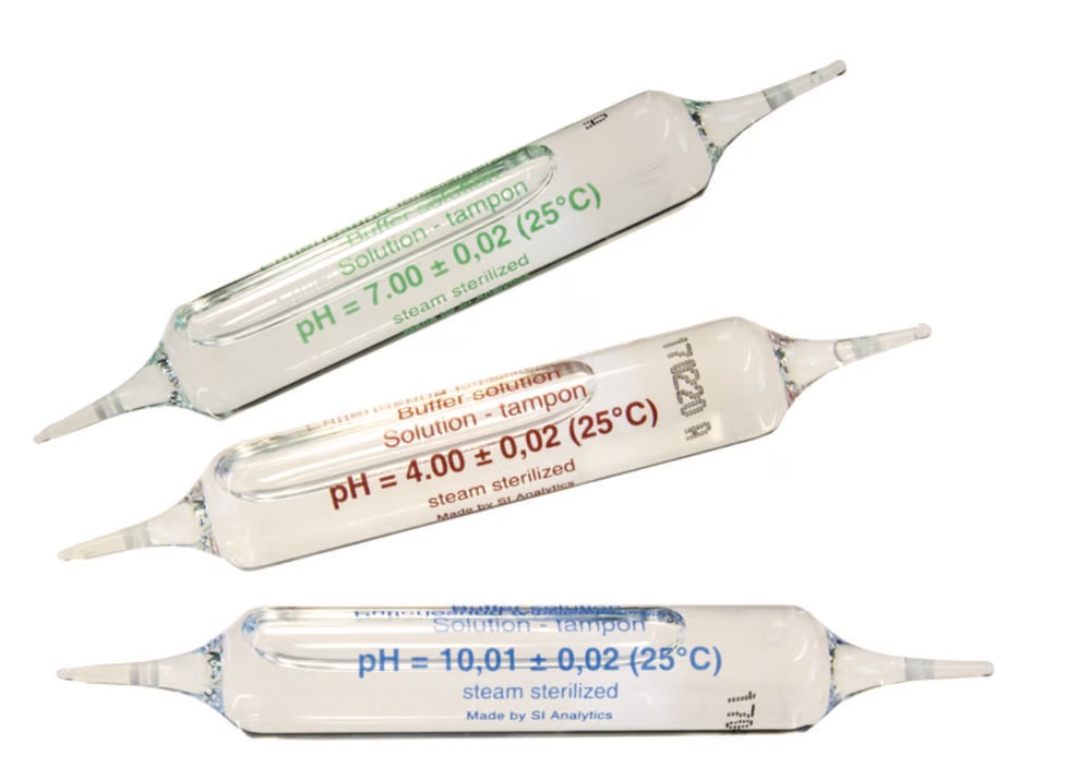 [5140424] Buffer, technical, SI Analytics, sterile, pH 4,00/7,00/10,01, 20 mL amopules, 3x20 pcs