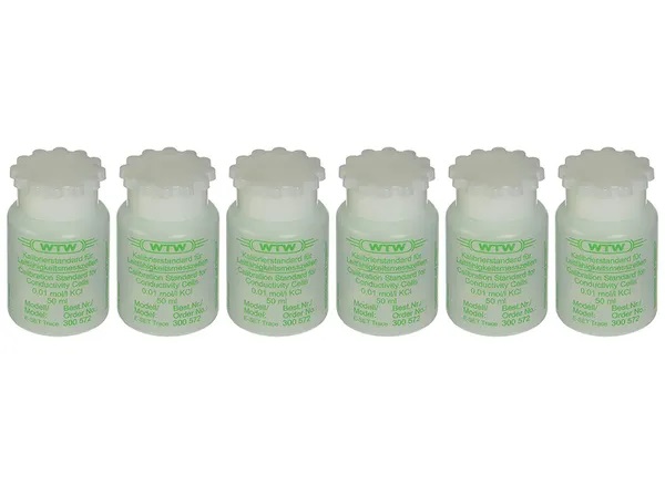 Conductivity standard, WTW E-Set Trace, 1413 µS/cm ± 0,5 %, 0,01 M KCl, 6 x 50 mL