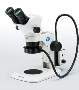 [5611016] Stereo Microscope, Olympus SZ61, 6,7x-45x w/ Ring light