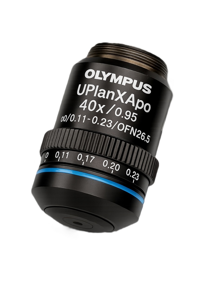 Objective, Olympus UPLXAPO40X/0.95 Universal Plan Extended Apochromat, 40x, FN26.5, ACC