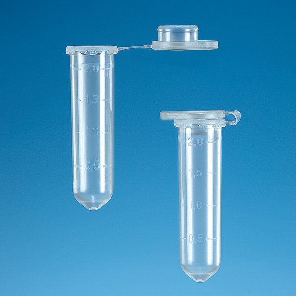 Microcentrifuge tube, BRAND, clear, 2,0 ml, round