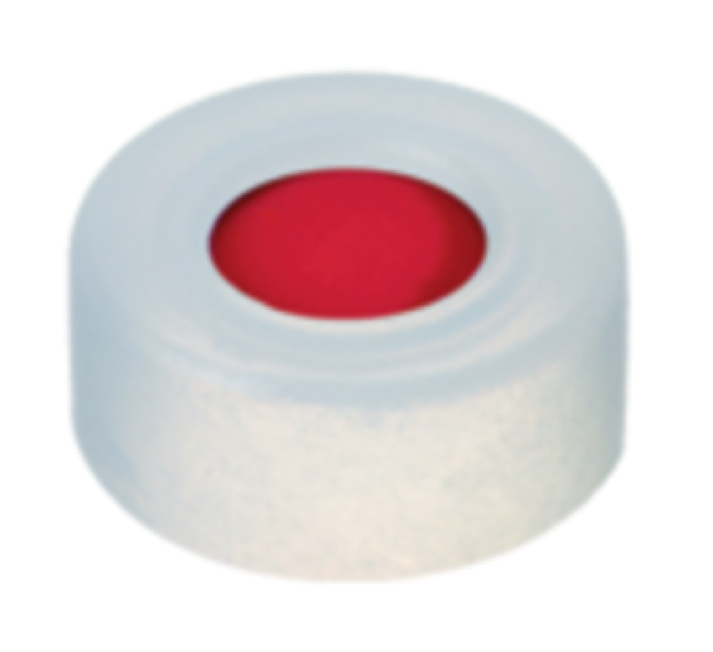 Snap caps, LLG, N 11, clear PE w. hole, PTFE/silicone/PTFE 45 A