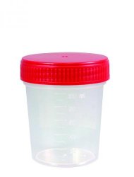 [6093728] Sample container, PP, red cap,sterile, Ø63mm,120ml