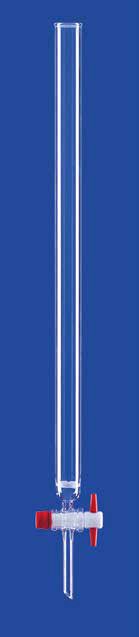 Chromatography column with frit, Lenz-Laborglas, 200 mm, Ø15 mm, 35 mL