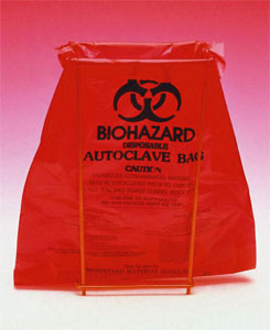 [0870942] Biohazard Bags PE, 220 x 280 mm