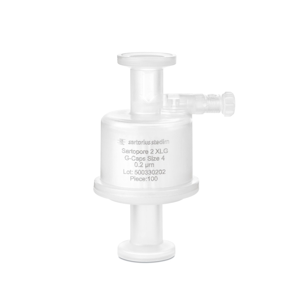 Filtration capsule, Sartorius Sartofluor, 0,015 m2, 0,20 µm, for hoses 1/4", 5 pcs