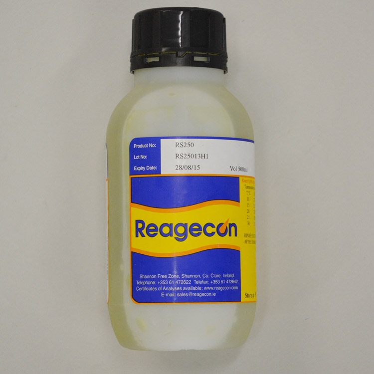 [6225830] Redox Standard (ORP), Reagecon, 250 mV, 25 °C, 500 mL