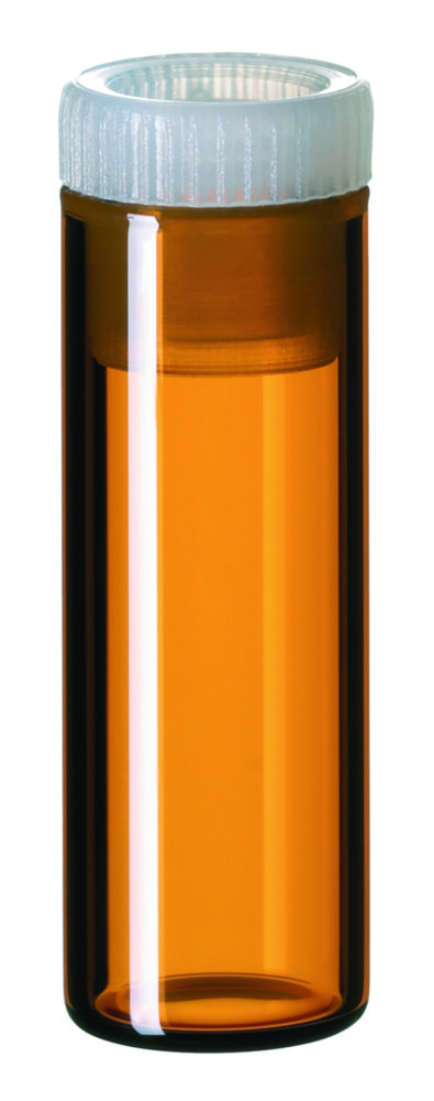 [6226501] Shell vials w. PE plug, LLG, N 12, amber, 2 mL