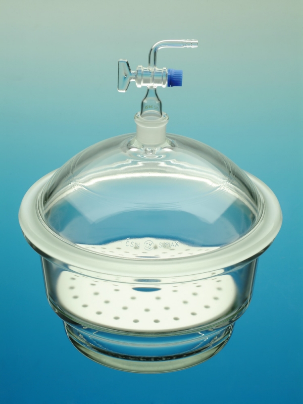 Desiccator with tubus, Ø 300 mm stopcock 24/29