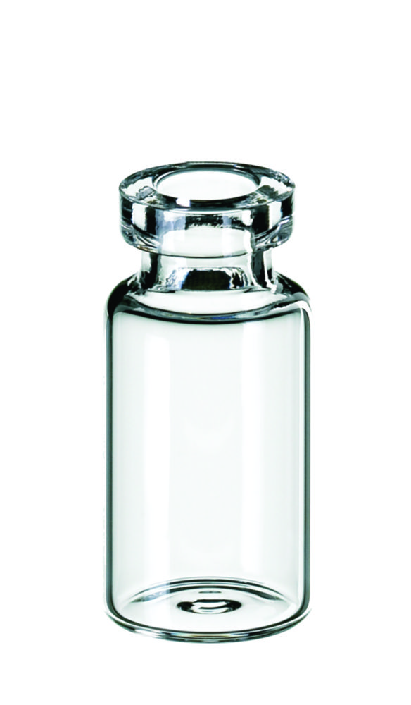 Vials w. crimp neck, LLG, N 13 crimp, 2 mL, clear